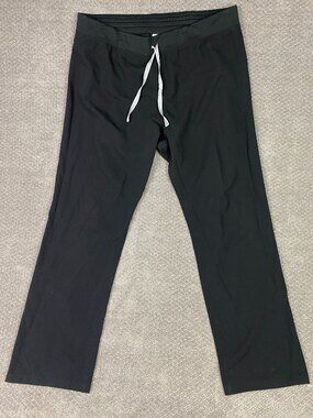 Figs Livingston Scrub Pants Women's XXL/T Black Technical Collection XXLT Tall